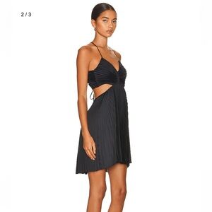 A.L.C. Ari Pleated Cutout Dress
